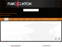 Tablet Screenshot of fumcclinton.org